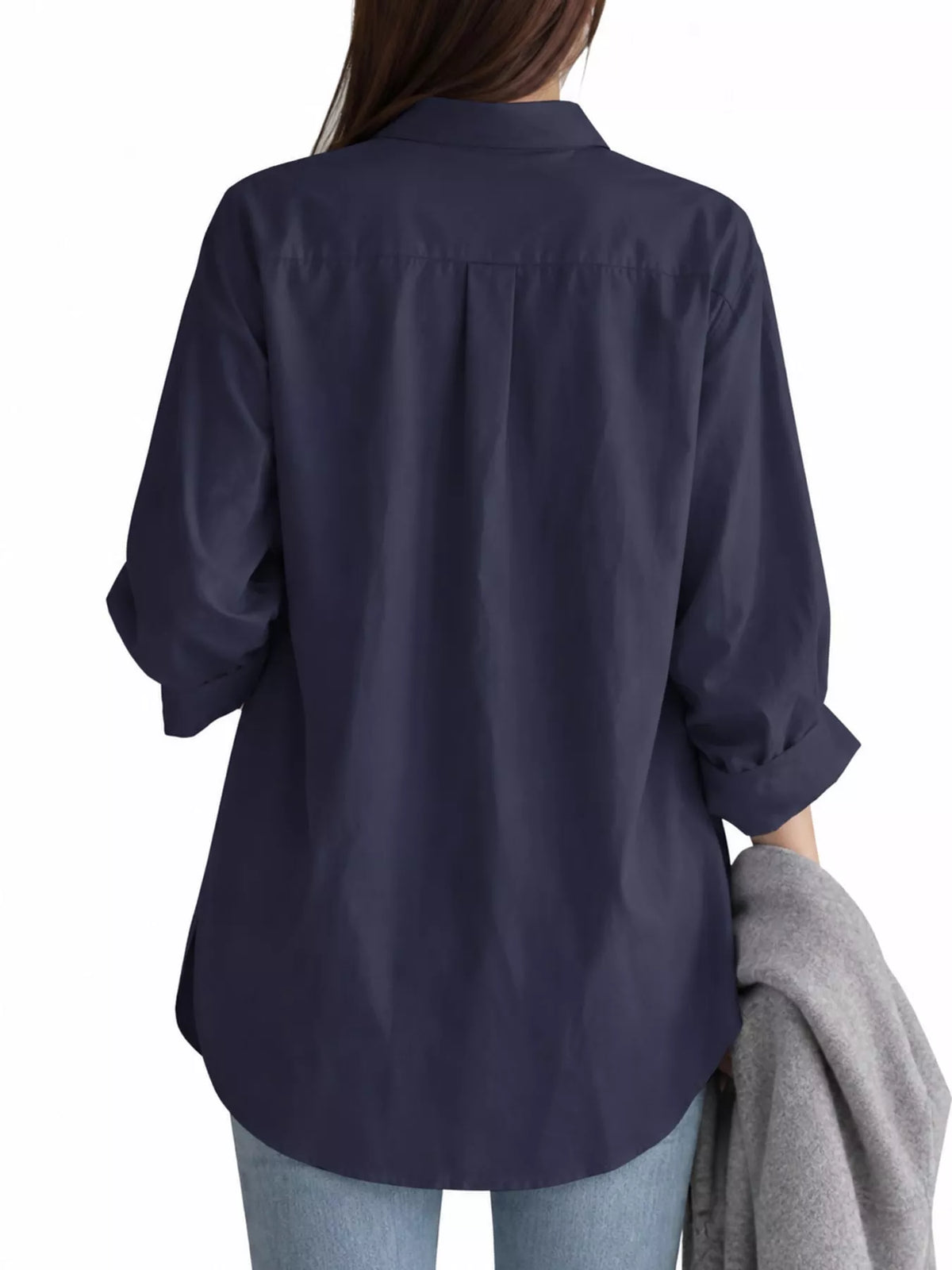 Oversized button-down shirt
