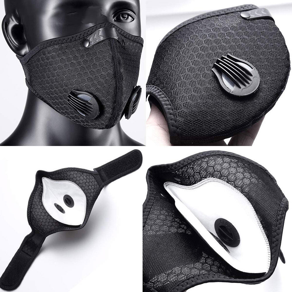 KN95 Bicycle Riding Sports Dust Mask EN149 Anti-Fog Filter Filter Element Mask With Breathing Valve