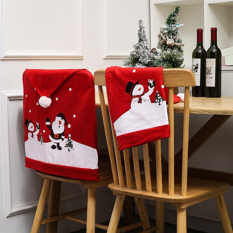 Christmas Decoration Supplies Creative Decoration Festival Party Table Chair Cover Restaurant Chair Cover Christmas Hat