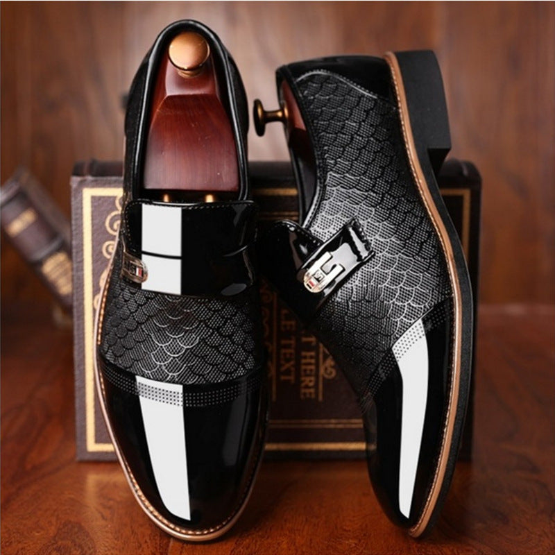 Leather penny loafers