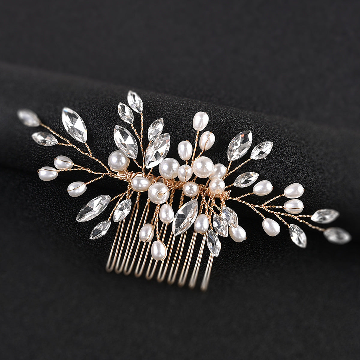 Bridal Wedding Handmade Pearl Hair Comb Hair Comb