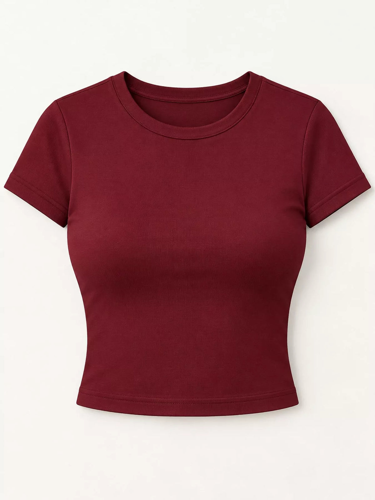 Fitted crew crop tee