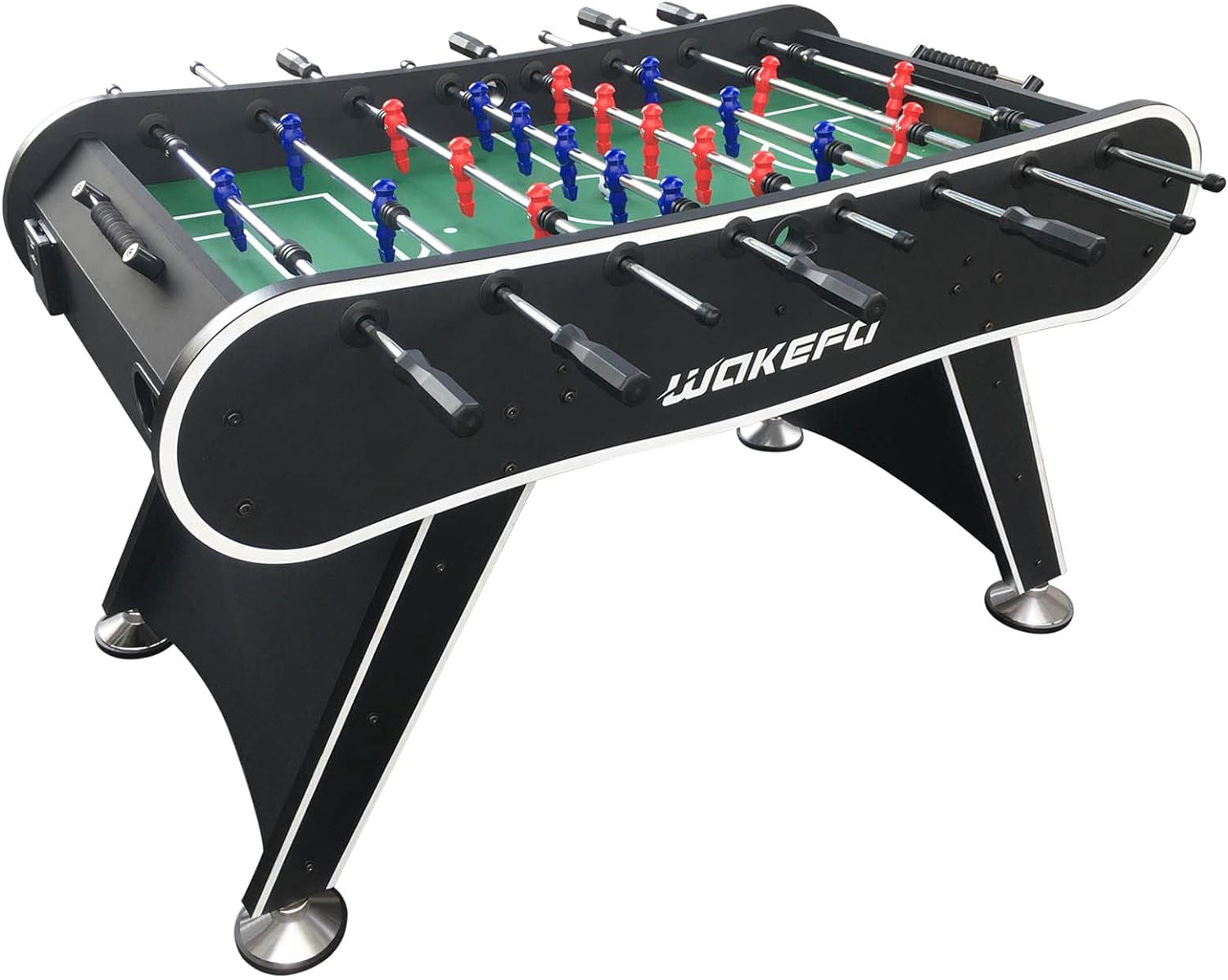 Table Soccer Arcade Game: Table Soccer Table - A match sized soccer table with 2 balls and 2 beverage racks