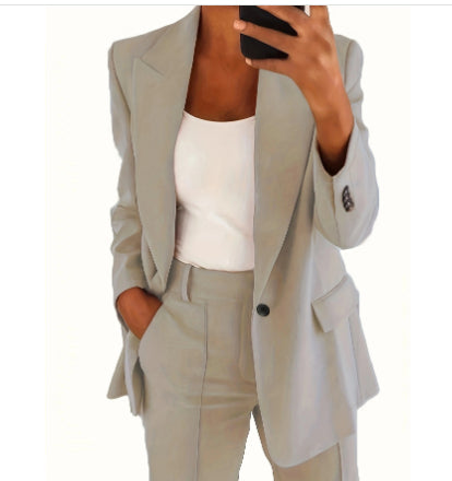 Polo-collar blazer