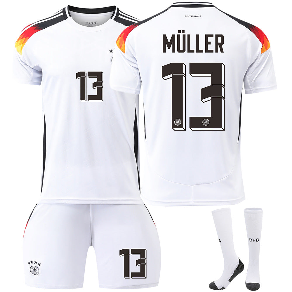 Germany home No. 13 Muller European Cup jersey 7 Havertz 8 Kroos football uniform men's suit