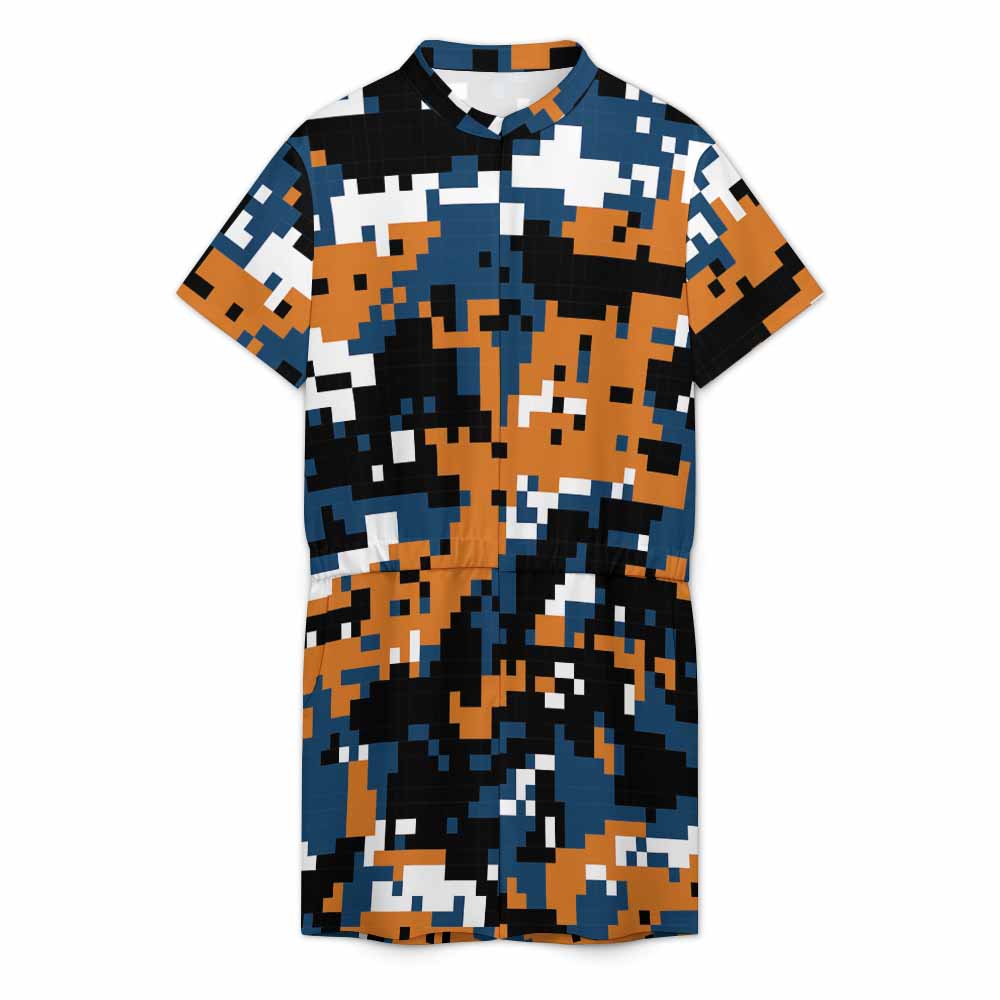 Men's one piece jumpsuit Short sleeved jumpsuit