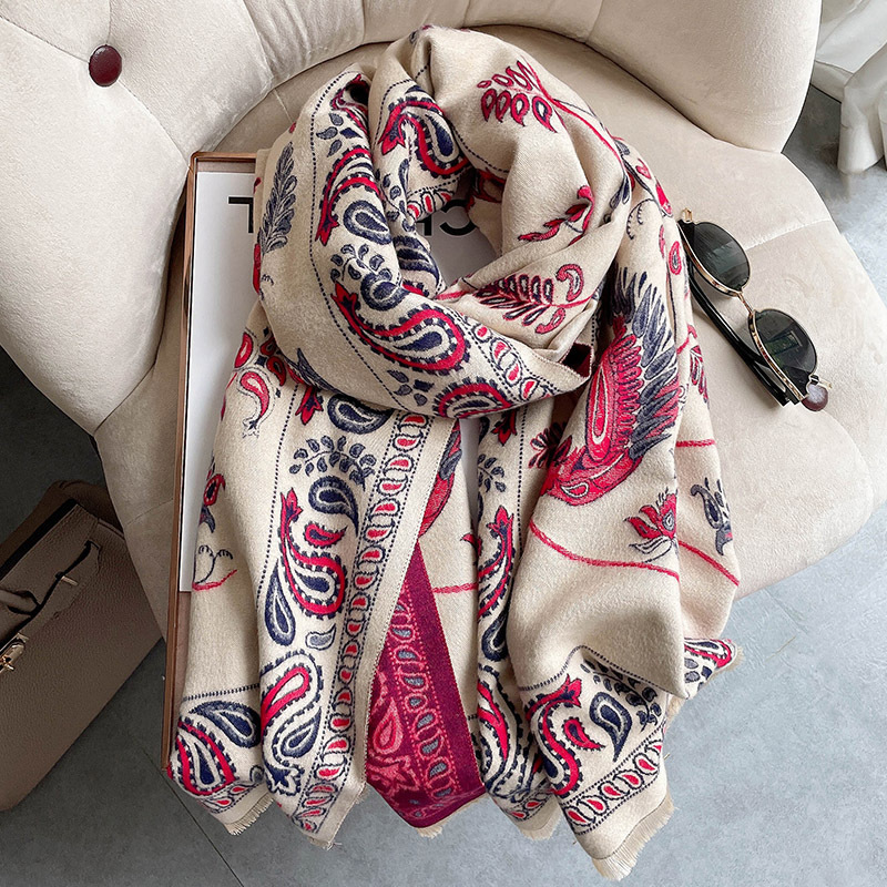 Paisley jacquard scarf
