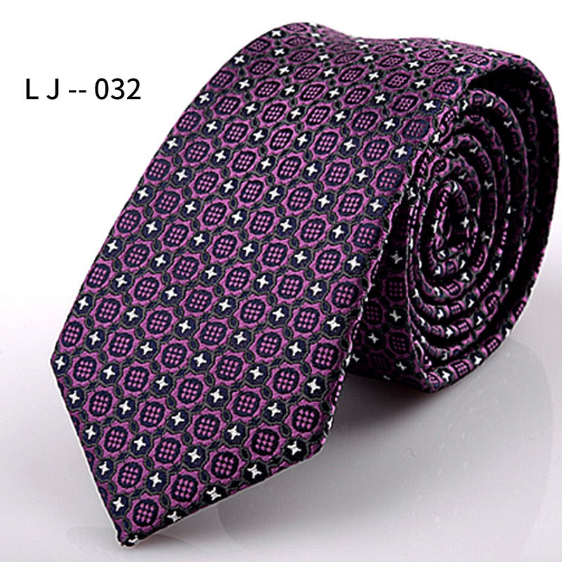 Men's Accessories Men's 6CM Tie Color blocked Adult Business Casual Tie