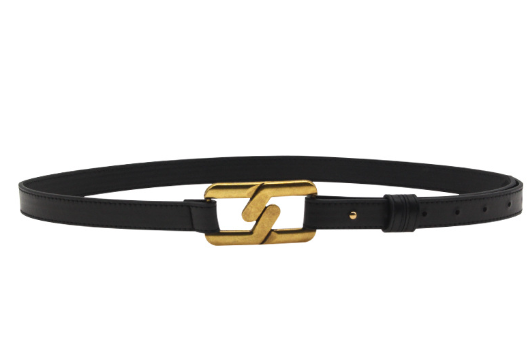 Gold link-buckle belt