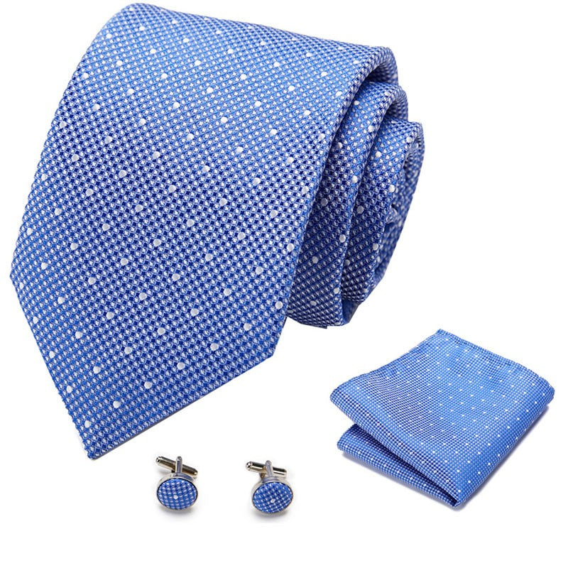 Men's tie three piece set cashew flower series fashion tie