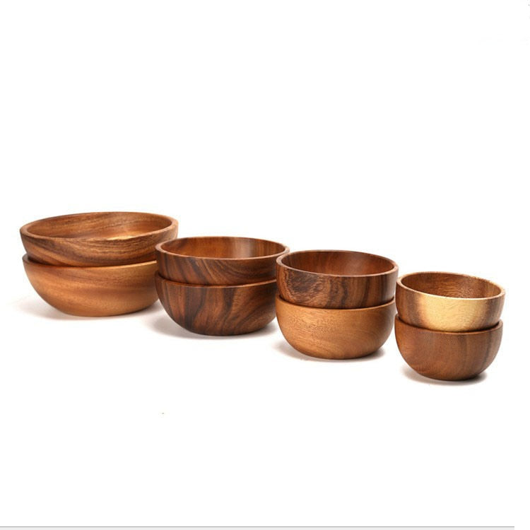 Acacia wood bowls