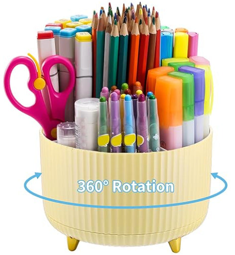 Home desktop rotatable dustproof large capacity pen holder storage box bathroom cosmetics sundries storage box