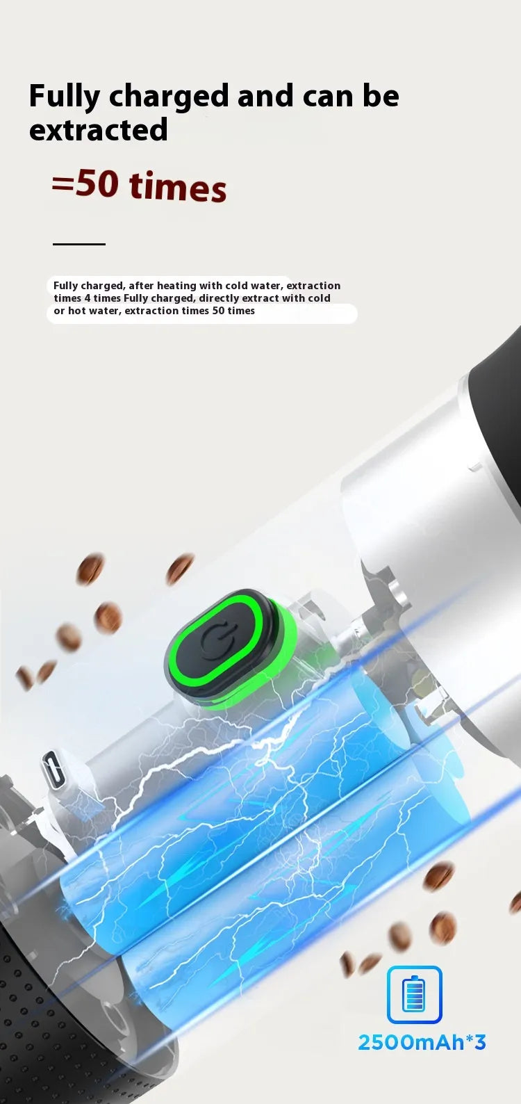Portable capsule coffee maker