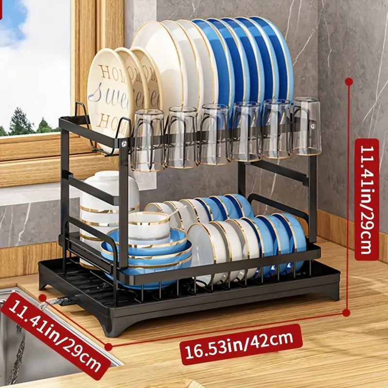 Kitchen drainage rack bowl and dish rack bowl and dish storage rack household utensils knives and forks storage rack