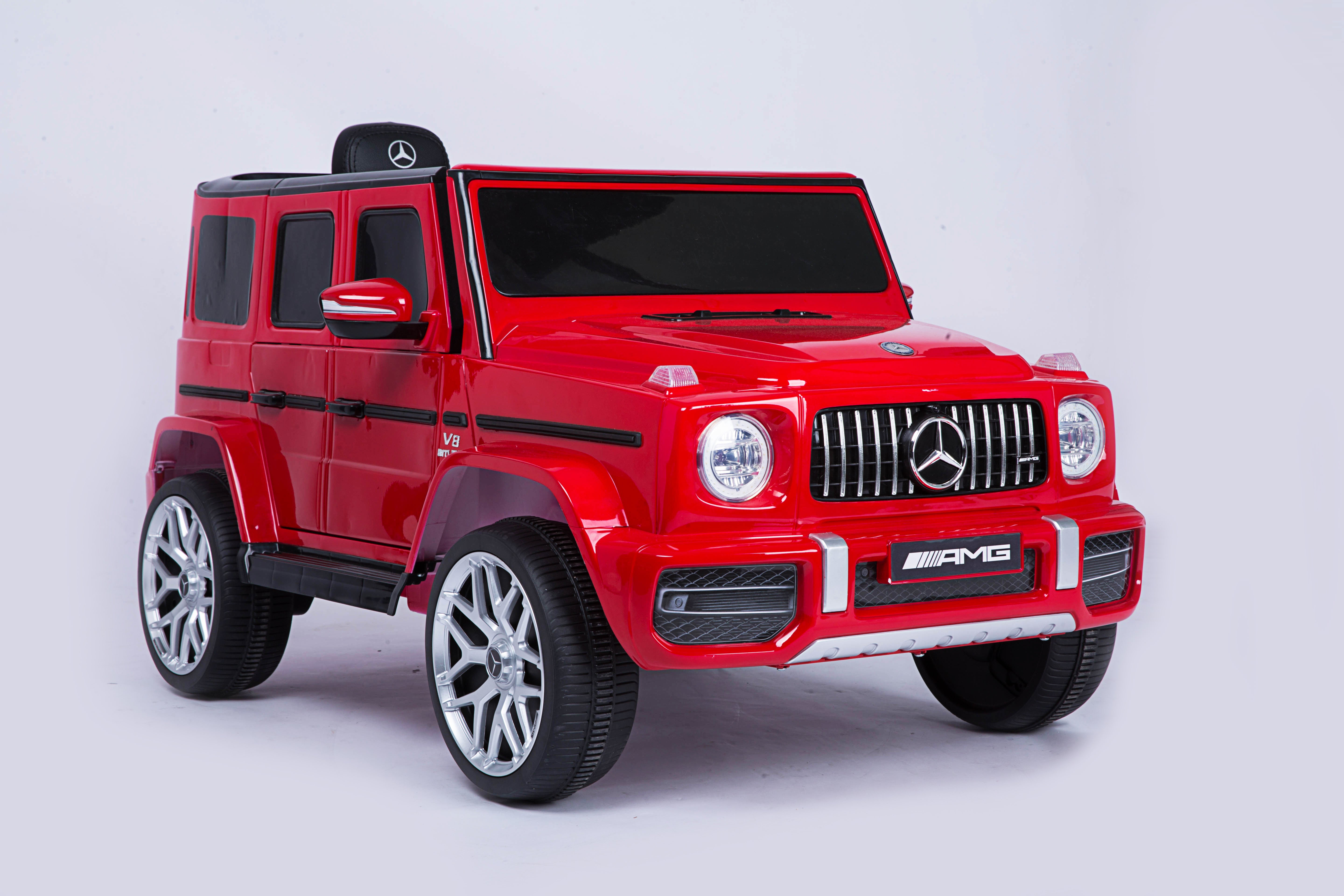 Mercedes Benz G63 Children's Electric Vehicle with Remote Control, 12V Spring Suspension, Safety Lock, and License