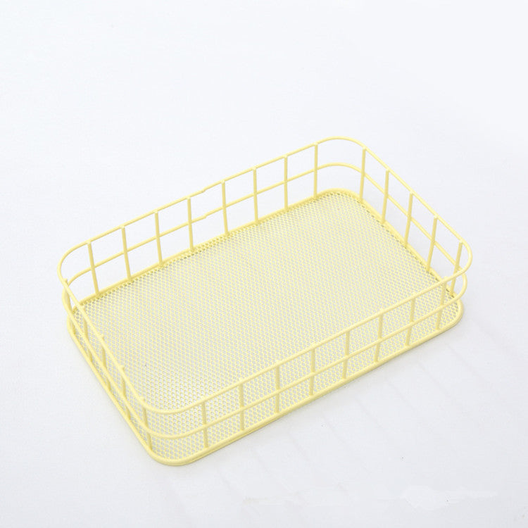 Desktop storage basket cosmetic storage basket home storage