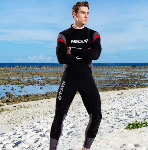 Men 1.5mm Neoprene Wetsuit Onepiece Jumpsuit Swimming Scuba Diving Surfing Snorkeling Fullbody SuitS Long Sleeve Wet Suit