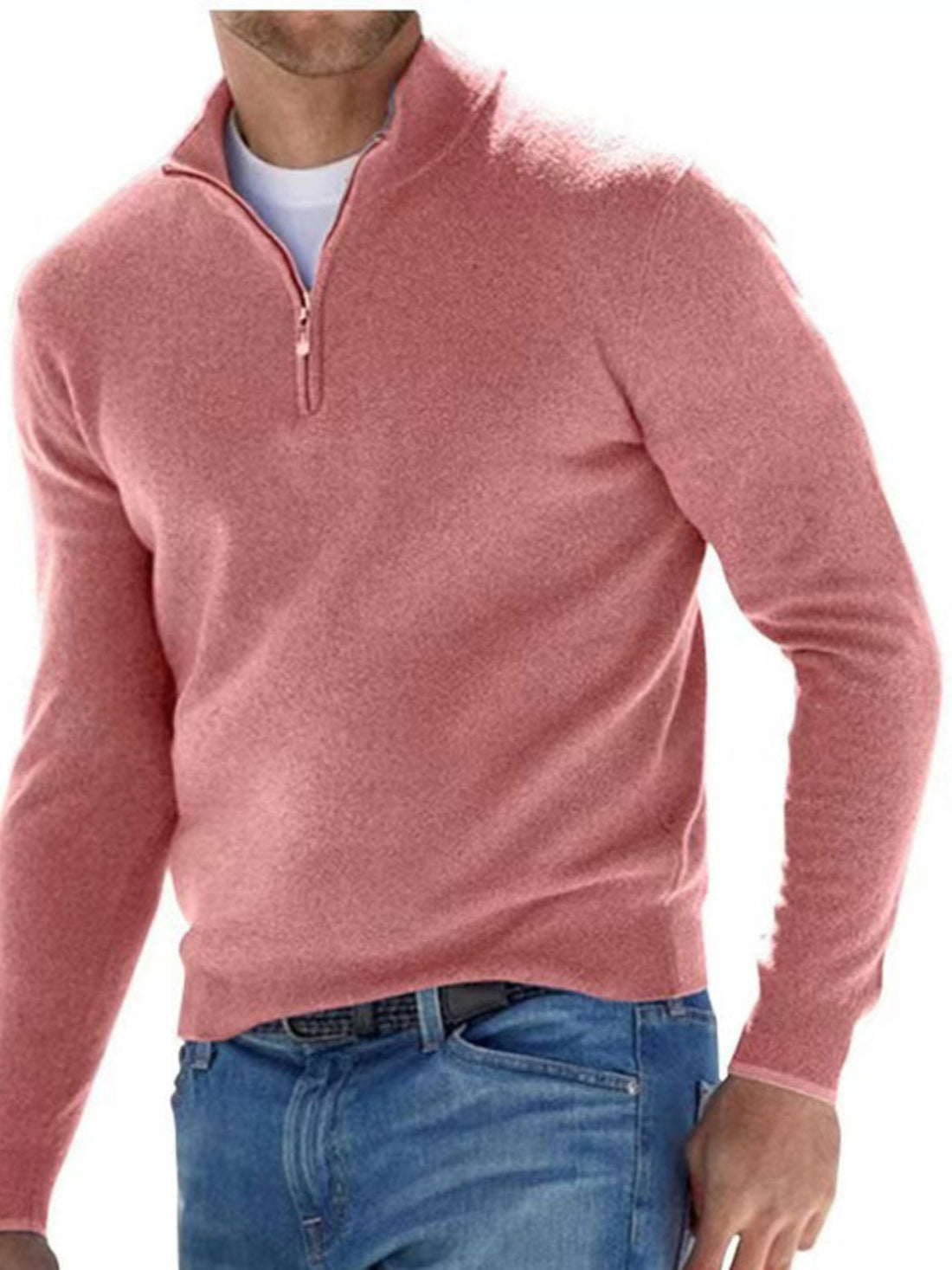 Quarter-Zip Long Sleeve Sweater