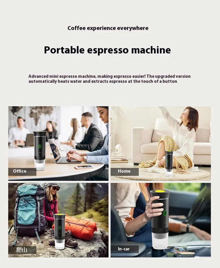 Portable capsule coffee maker
