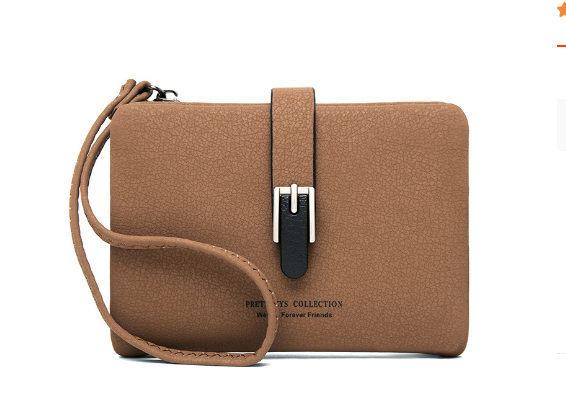 Buckle wristlet wallet