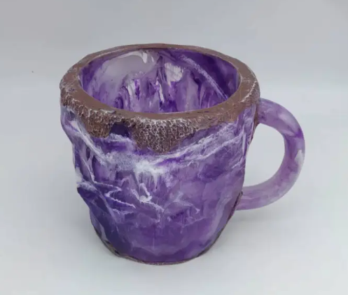 Crystal resin coffee cup