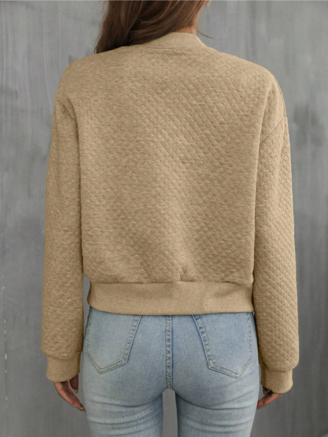 Zip up long sleeve jacket