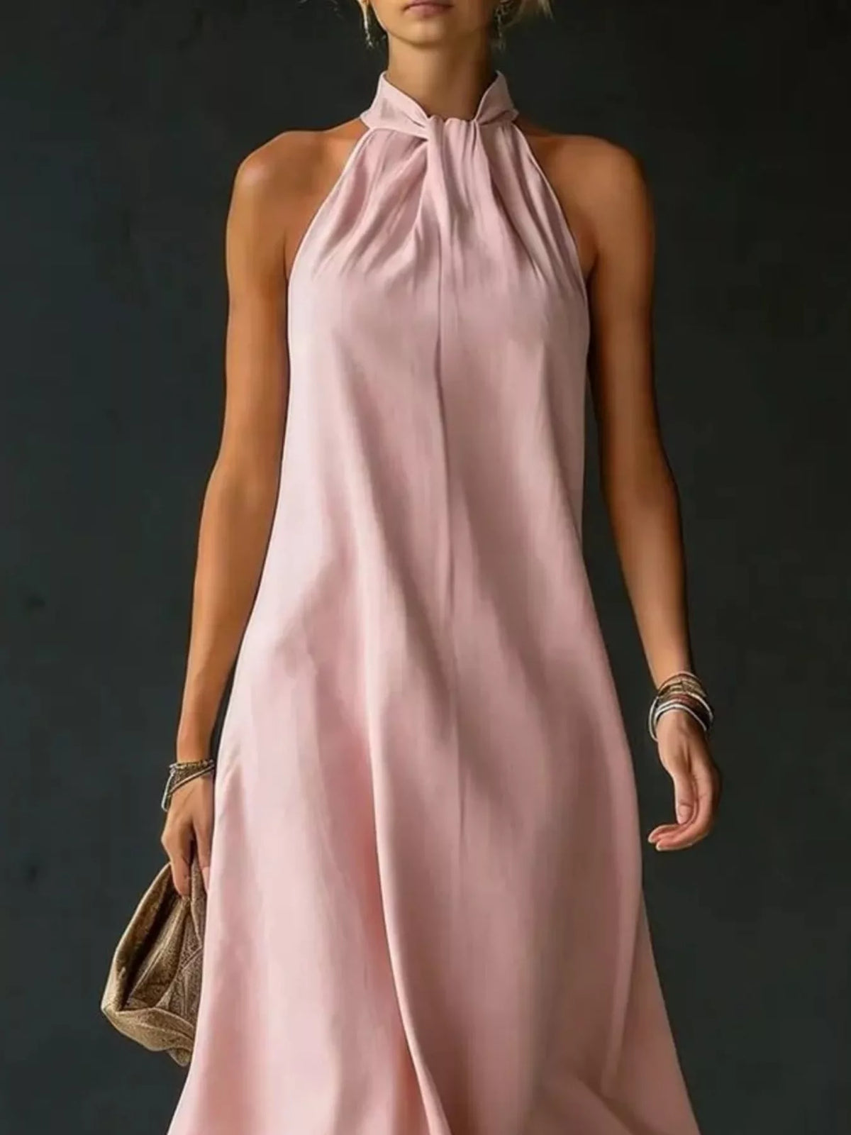 Halter maxi dress