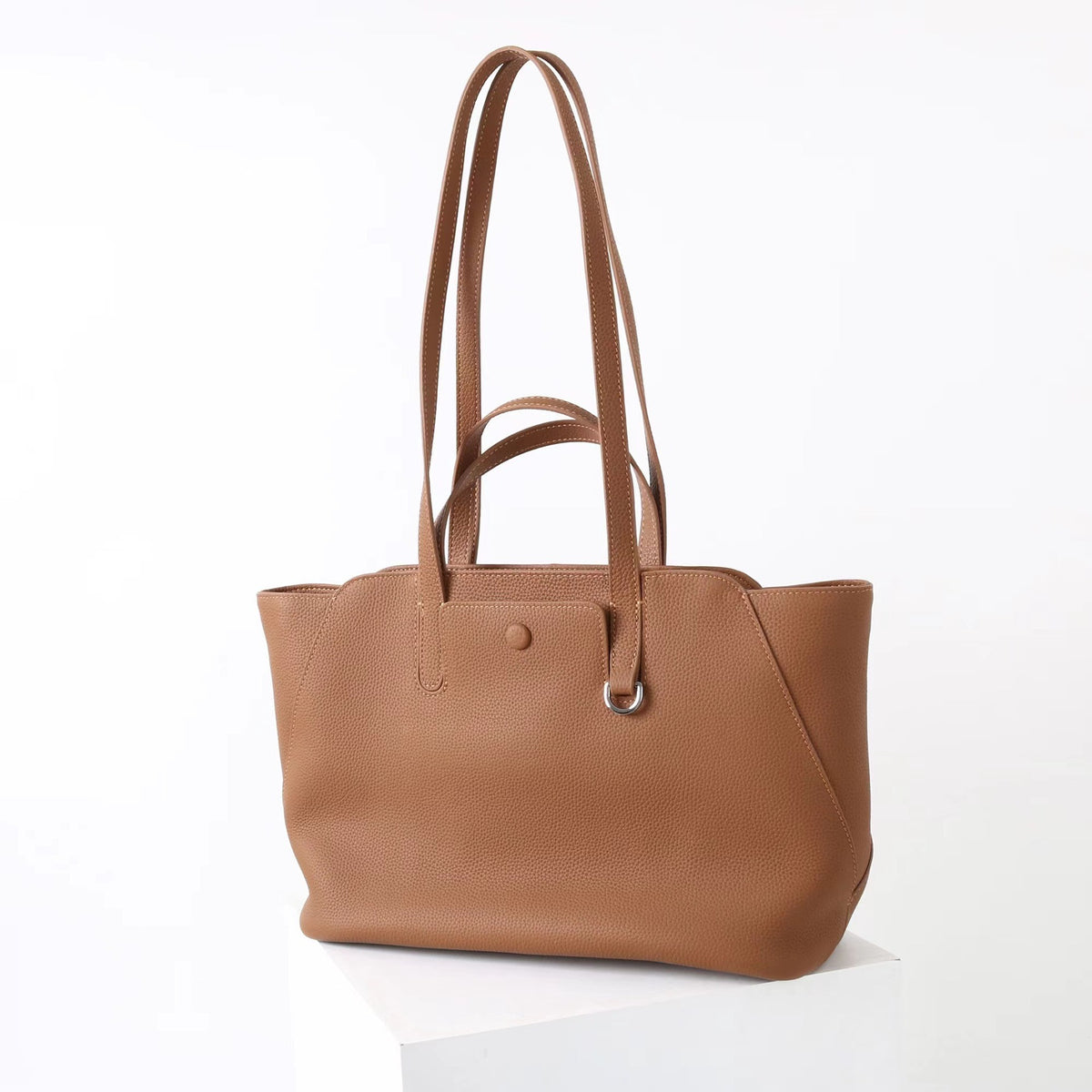 Leather everyday tote