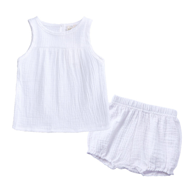 Baby muslin tank set