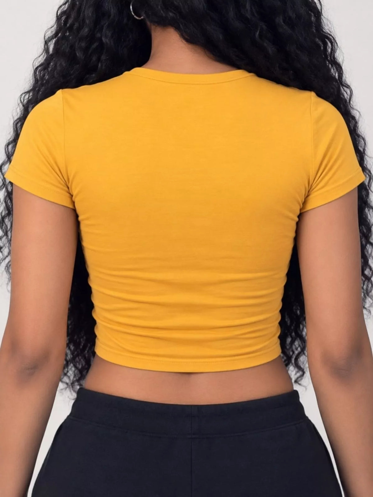 Fitted crew crop tee