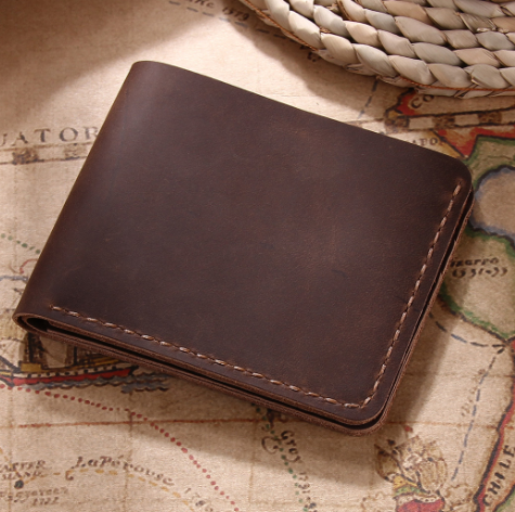 Hand-stitched bifold wallet