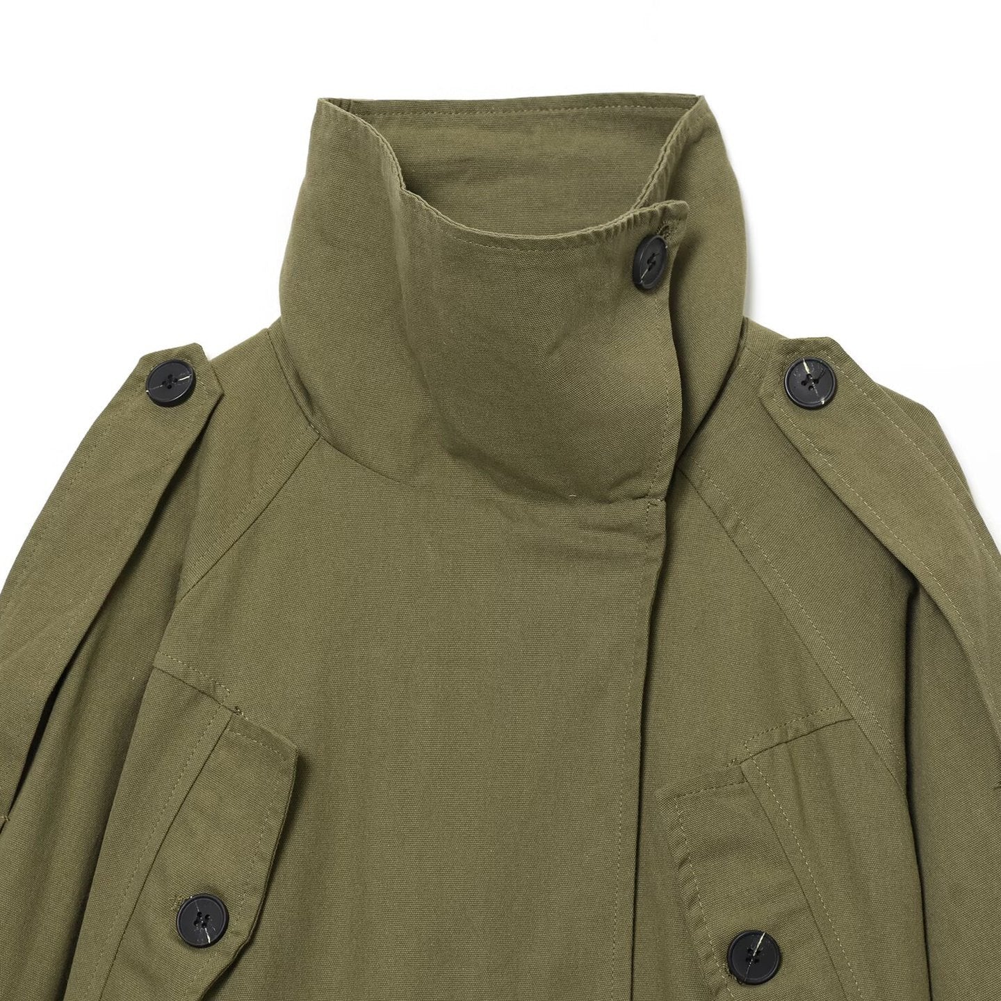 Cotton waistband windbreaker coat