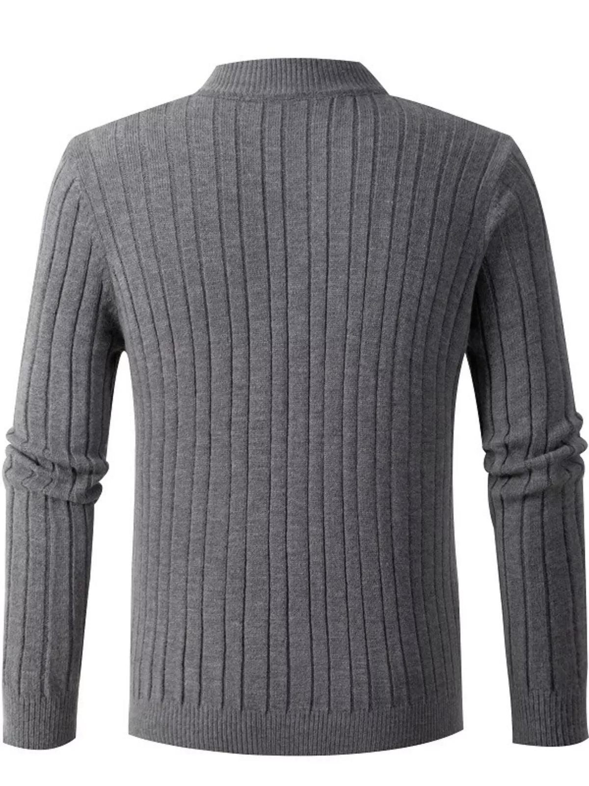 Cable-knit half-zip sweater