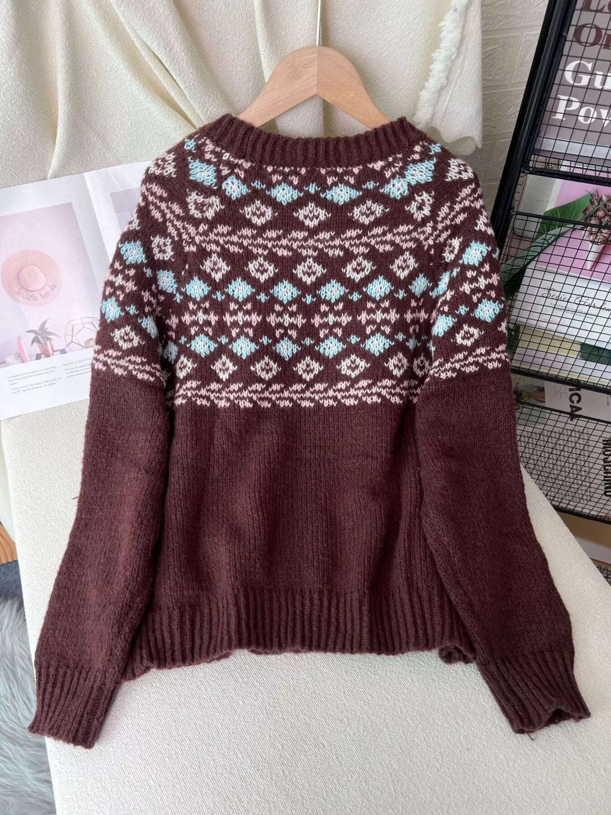 Fair Isle crew sweater