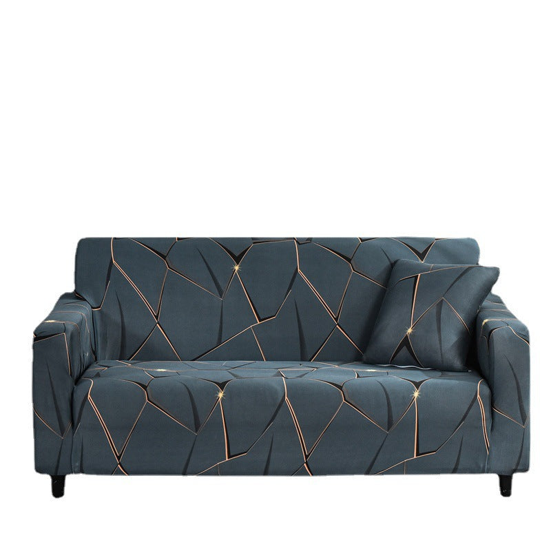 Printed sofa cover with all inclusive sand and elastic sofa cover