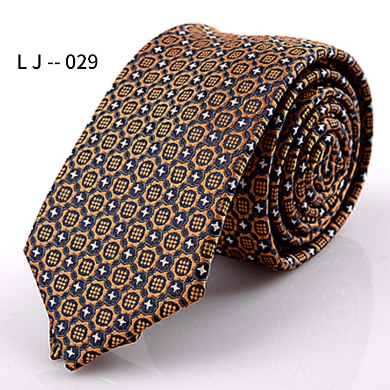 Men's Accessories Men's 6CM Tie Color blocked Adult Business Casual Tie