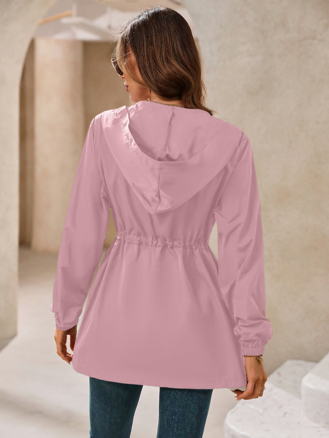 Hooded zip jacket