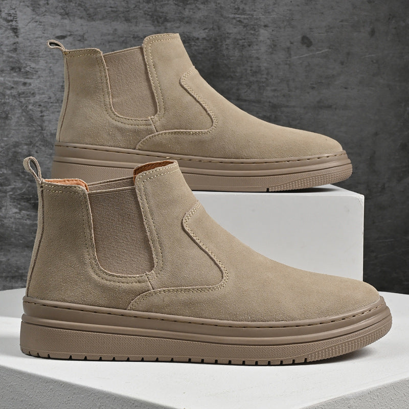 Thick sole Chelsea boots, Sand, pair