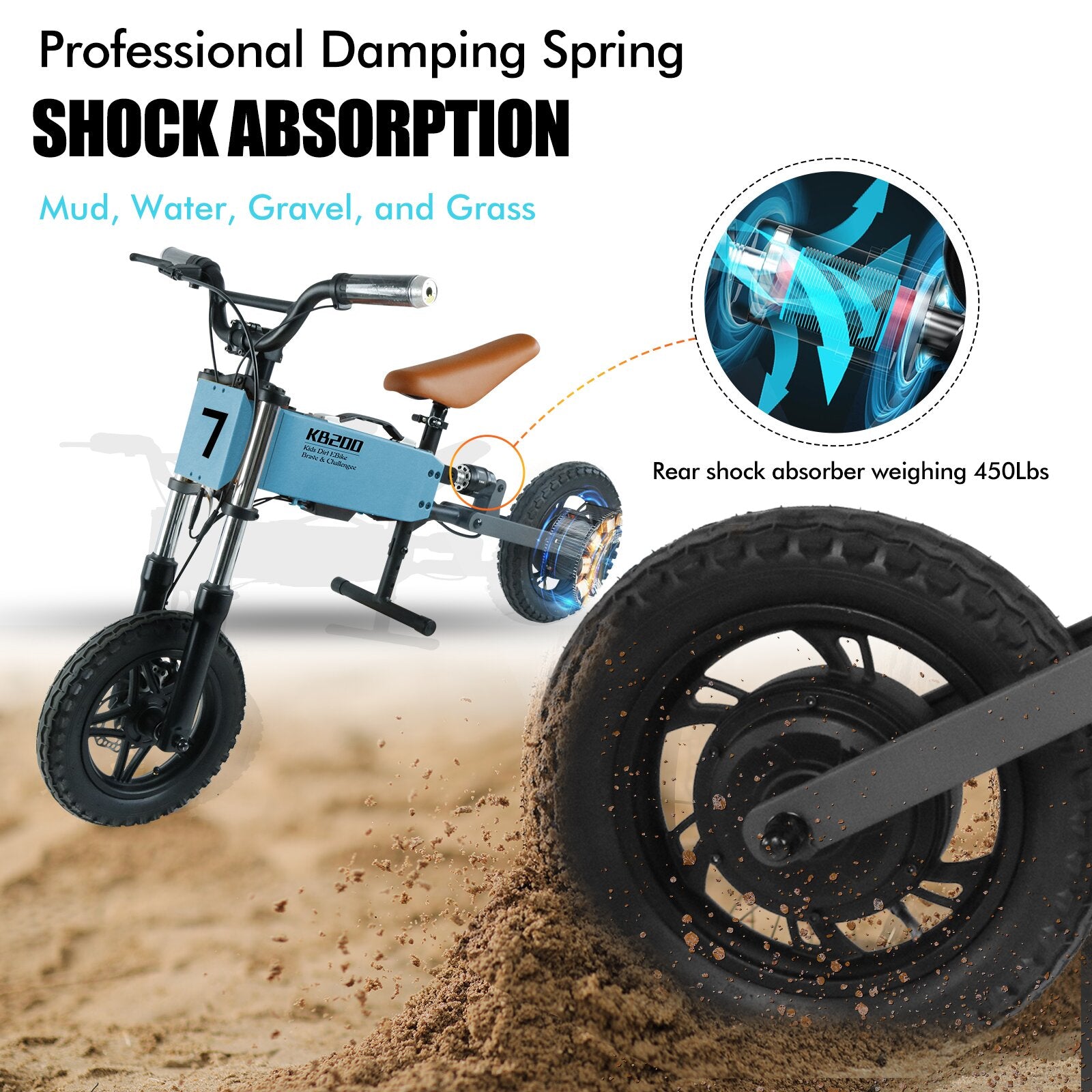 Children's outdoor  off-road electric  bicycle