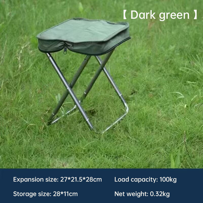 Aluminum alloy outdoor folding stool portable simple camping handbag stool folding seat camping fishing Mazar stool