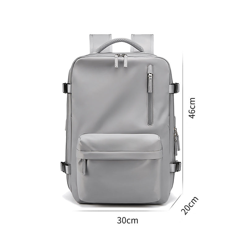 Waterproof 18 Inch Laptop Backpacks School Bags with usb Dily Life Vintage Unisex Leather Student Backpack for Men