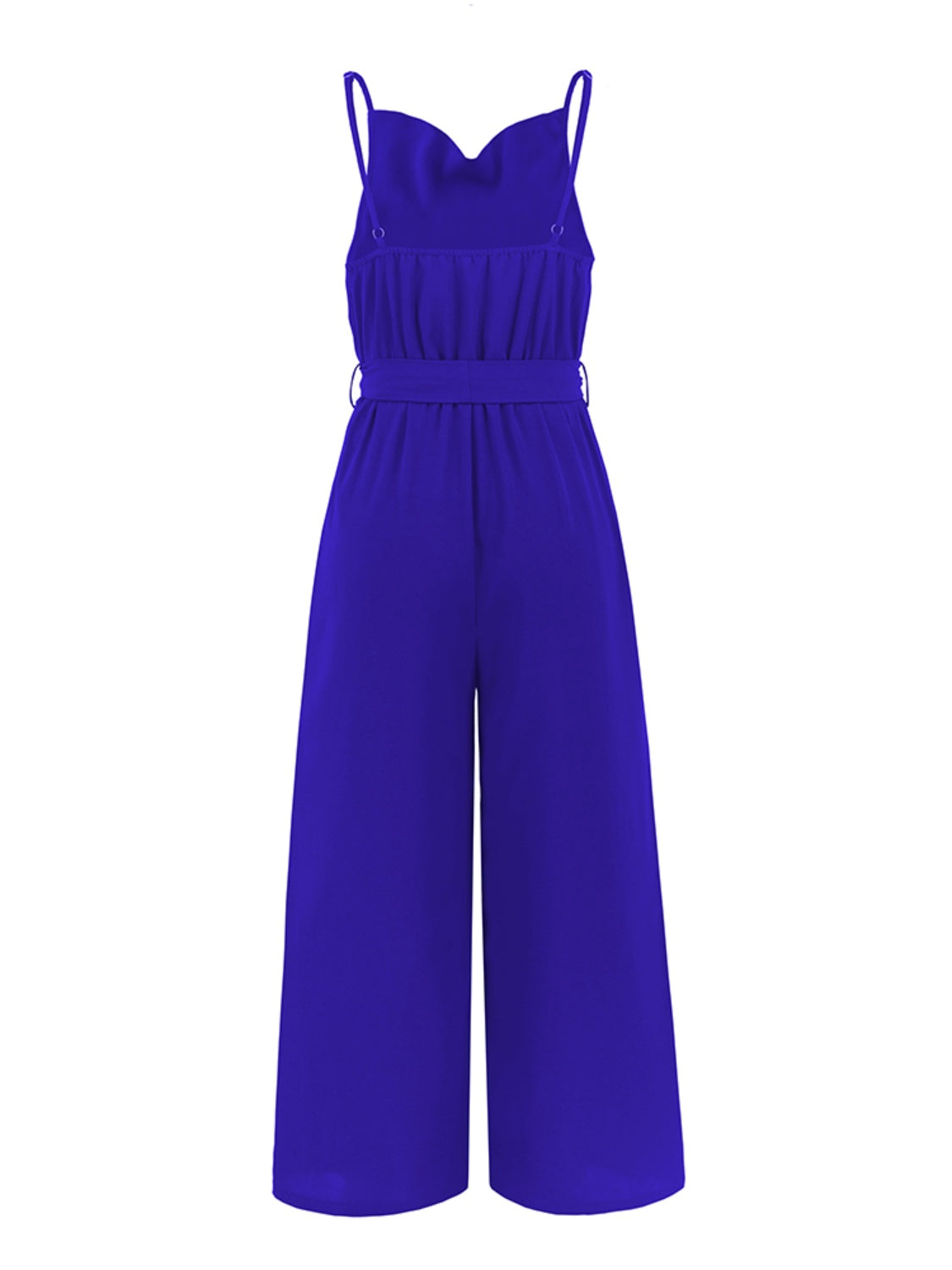 Tied Spaghetti Strap Wide Leg Jumpsuit