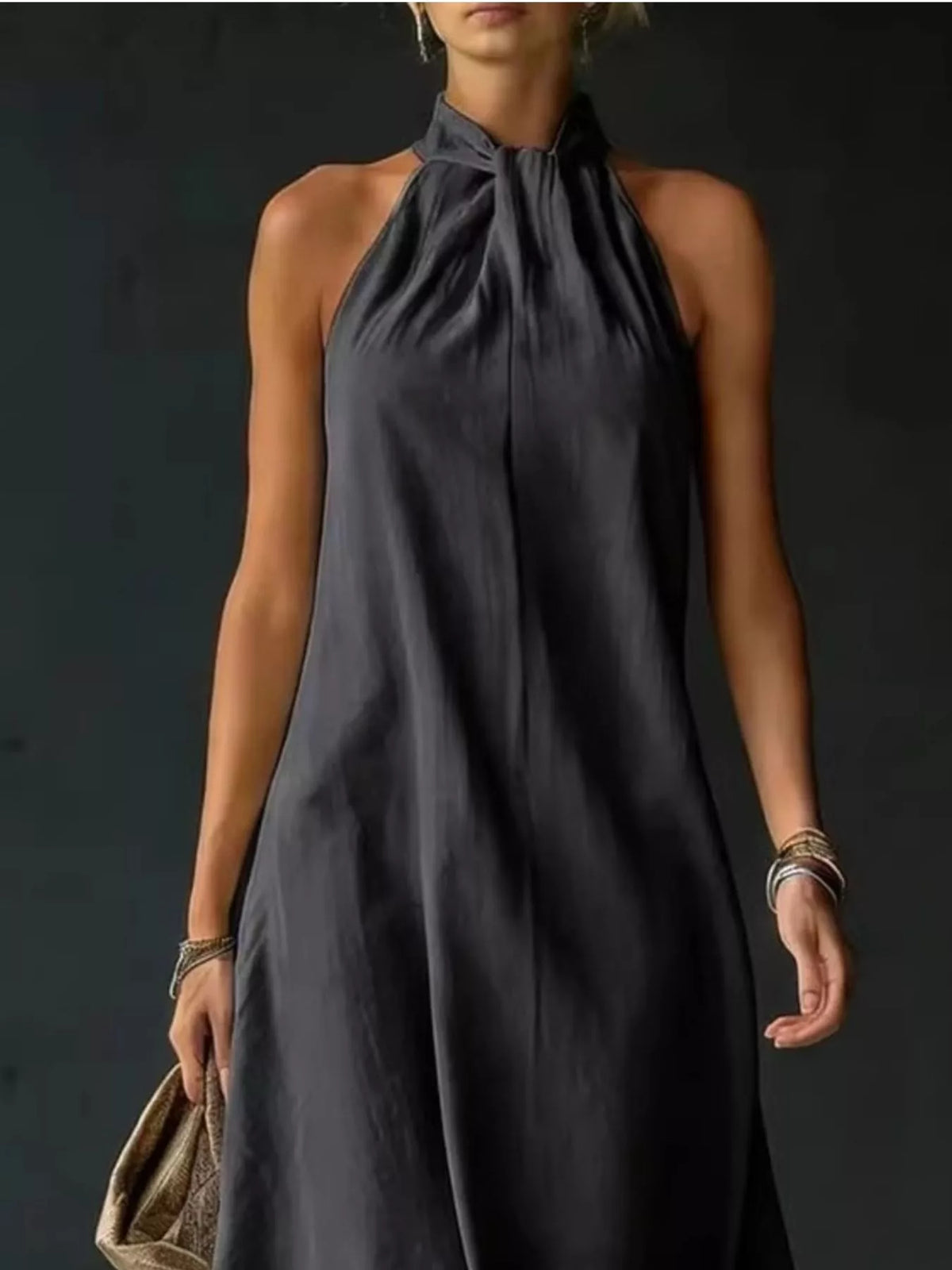 Halter maxi dress