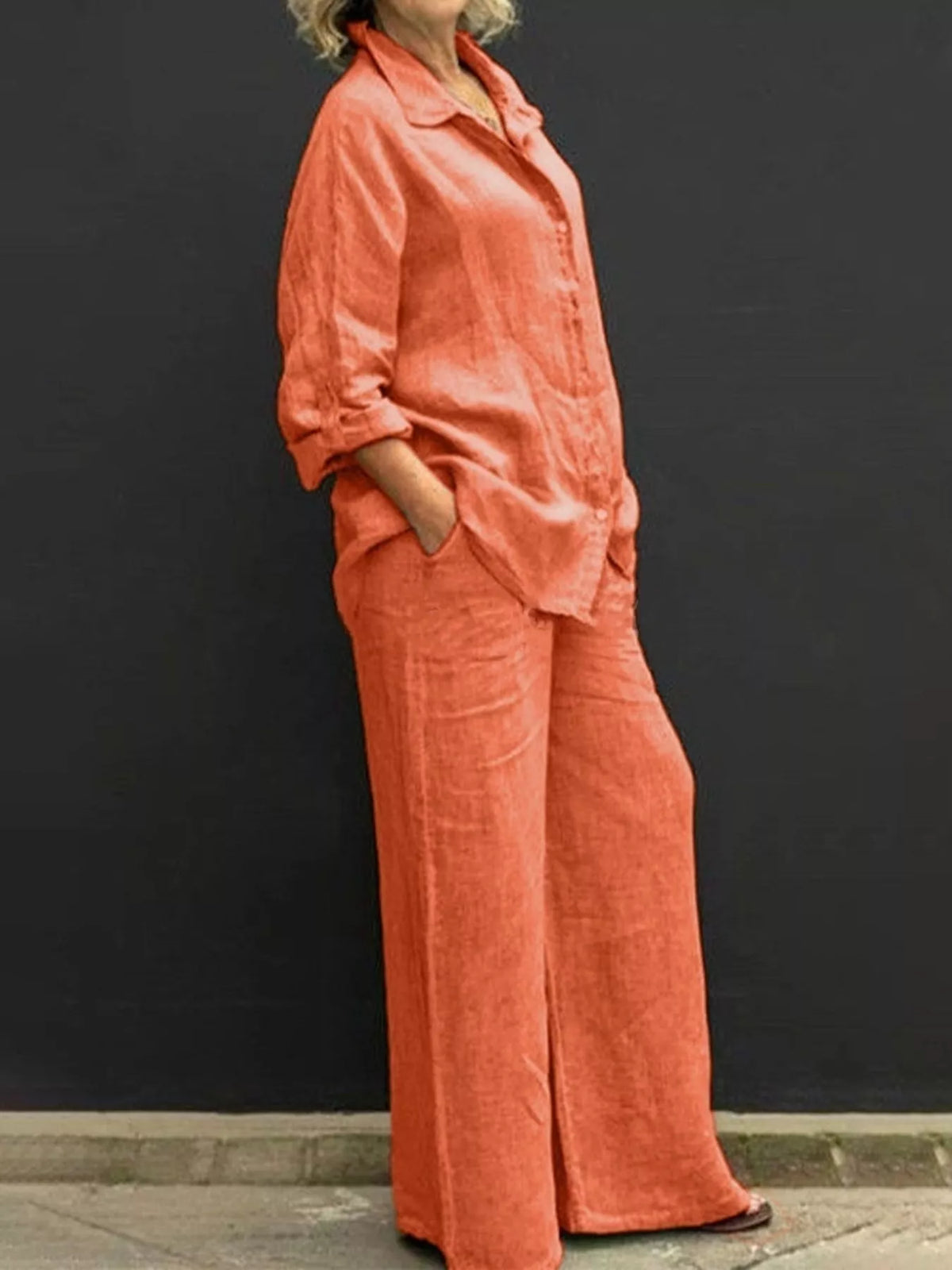 Shirt and pants set – orange
