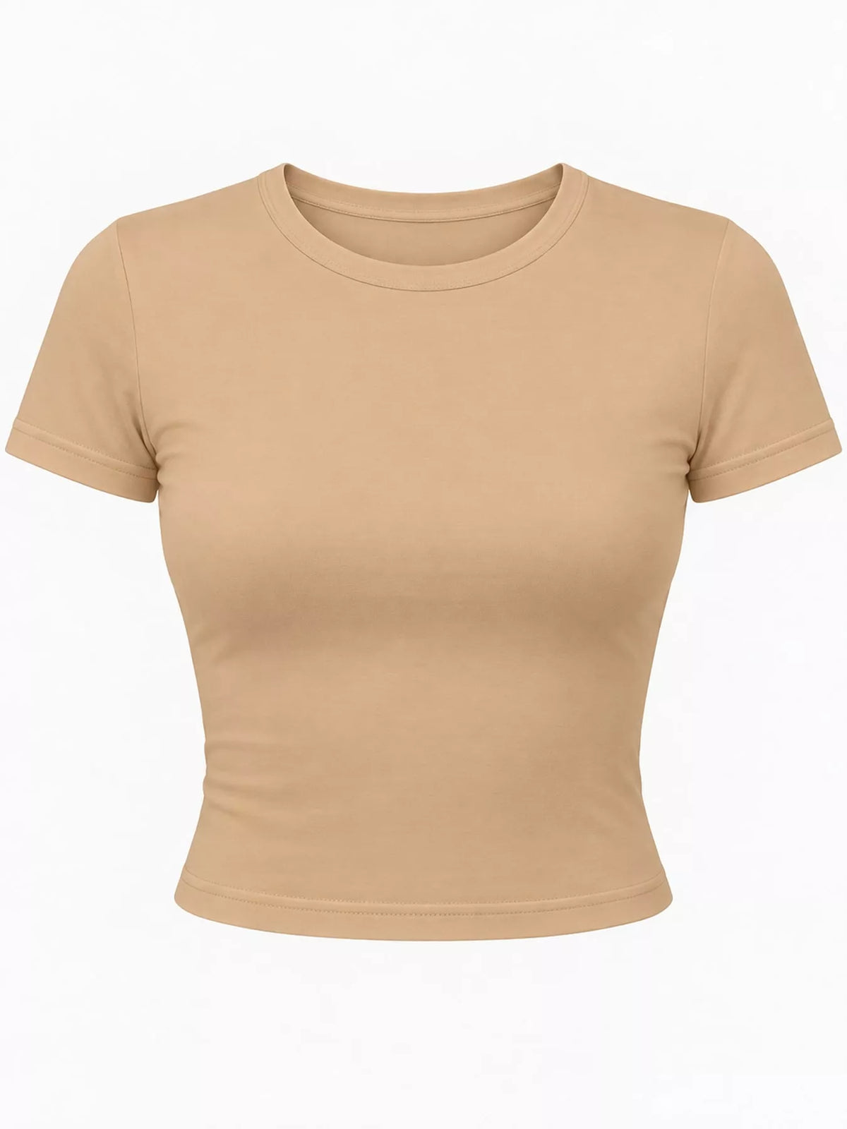 Fitted crew crop tee