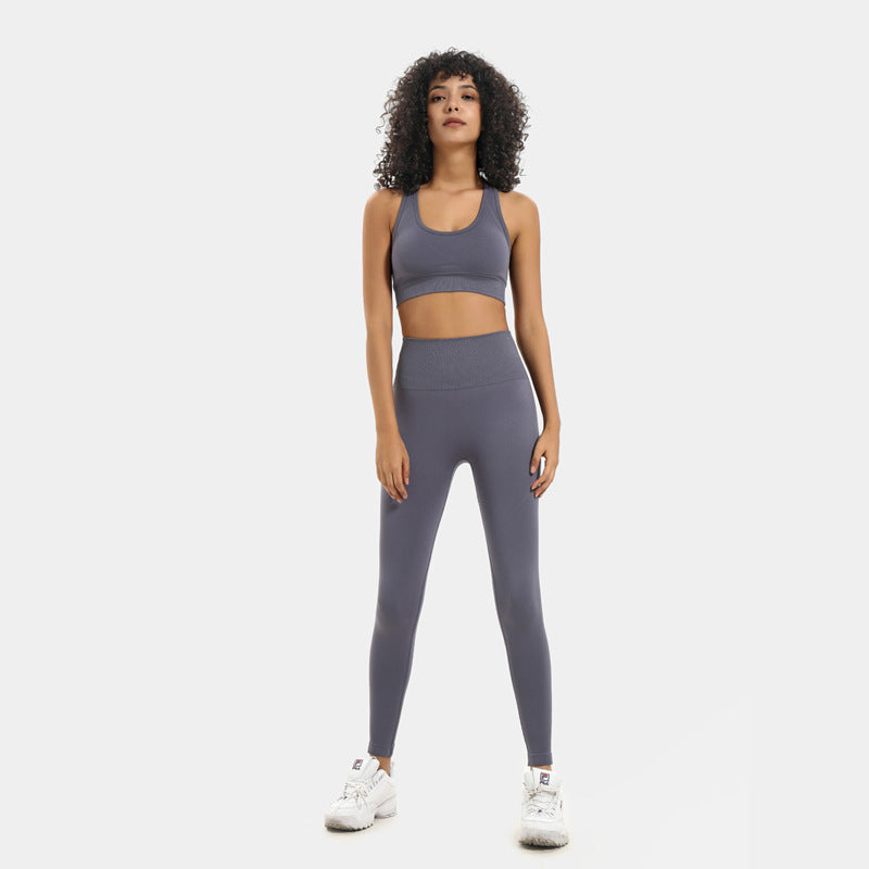 Seamless knit workout set
