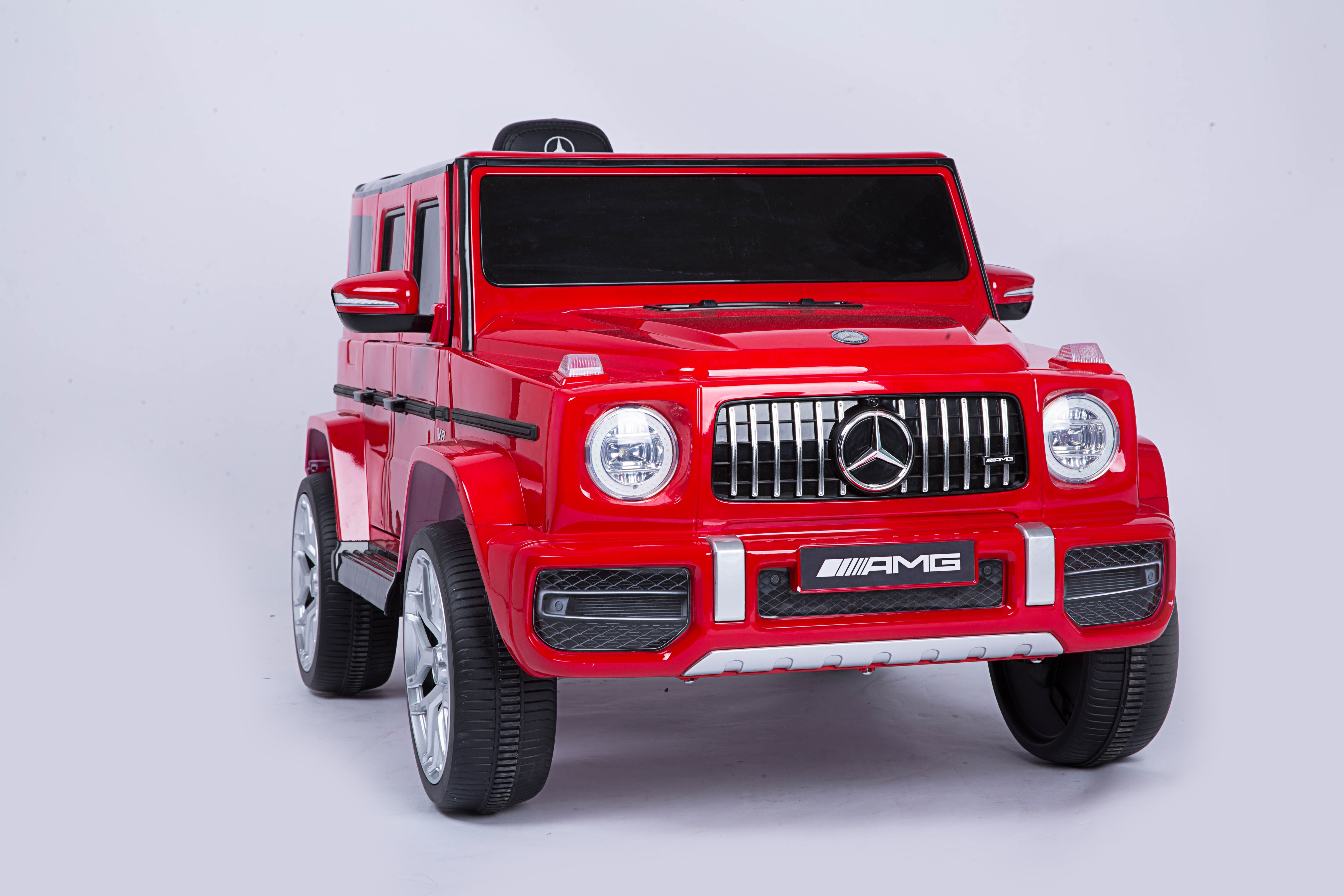 Mercedes Benz G63 Children's Electric Vehicle with Remote Control, 12V Spring Suspension, Safety Lock, and License