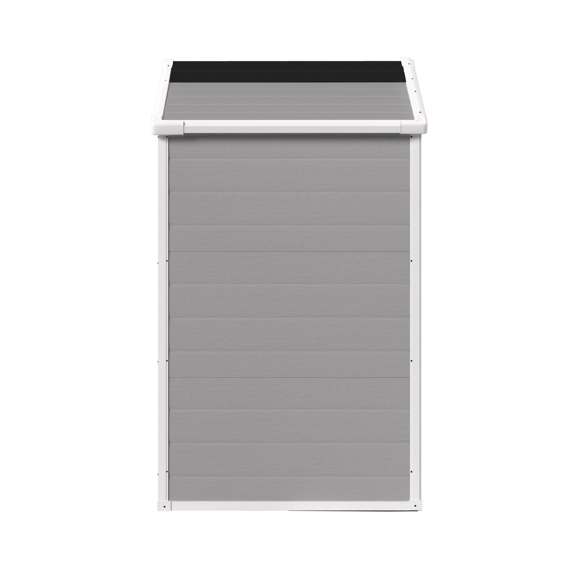 6' x 4.4' Resin Weather Resistant Outdoor Storage Shed with Floor for Garden,Backyard,Pool Tool, Light Grey