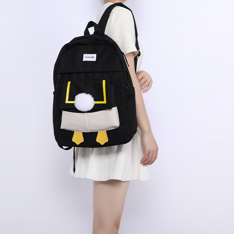 Cute schoolbag female high school ins Harajuku small fresh student soft girl junior high school student backpack