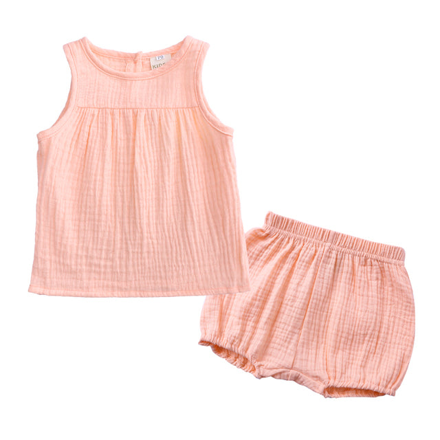 Baby muslin tank set